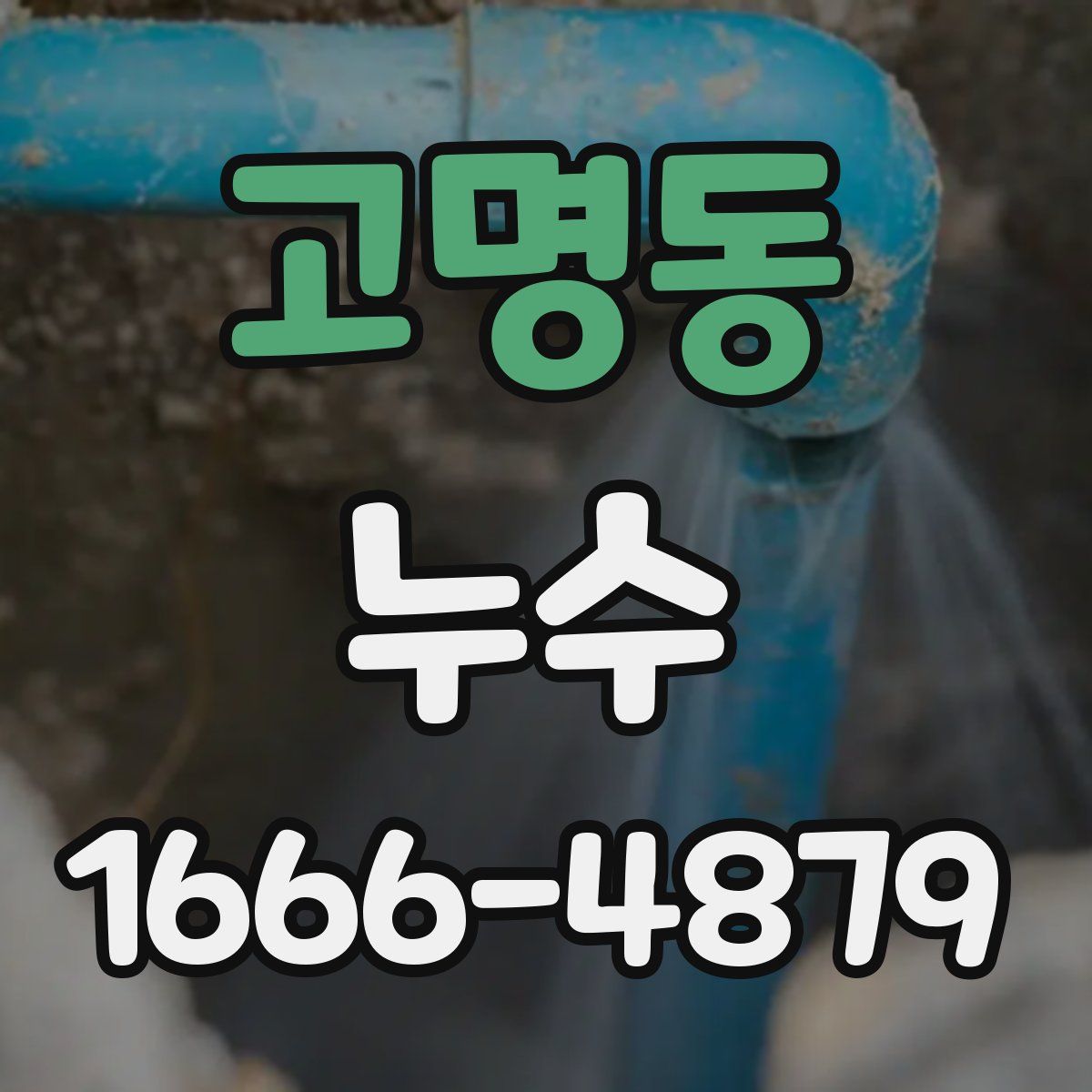 고명동 누수