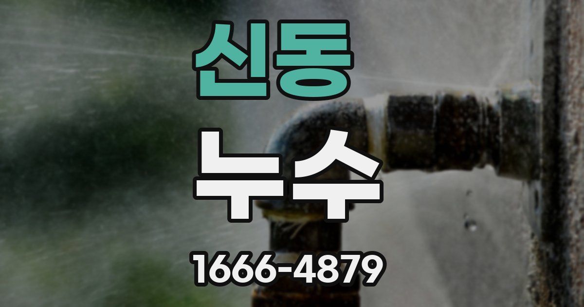 신동 누수