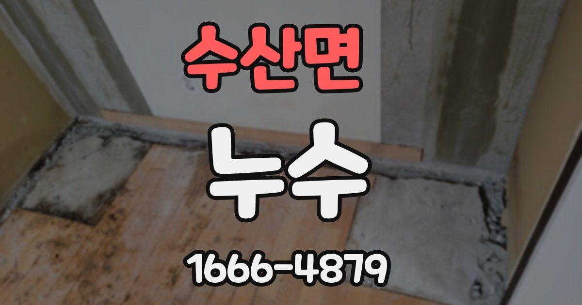 수산면 누수