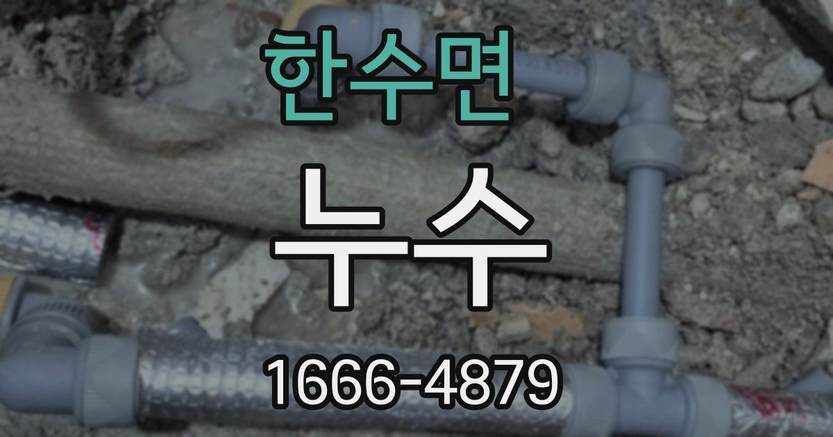 한수면 누수