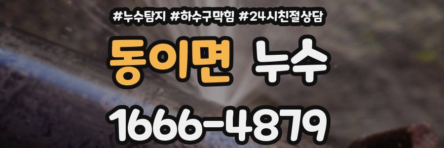 동이면 누수