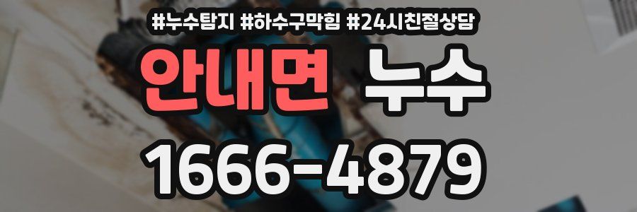 안내면 누수