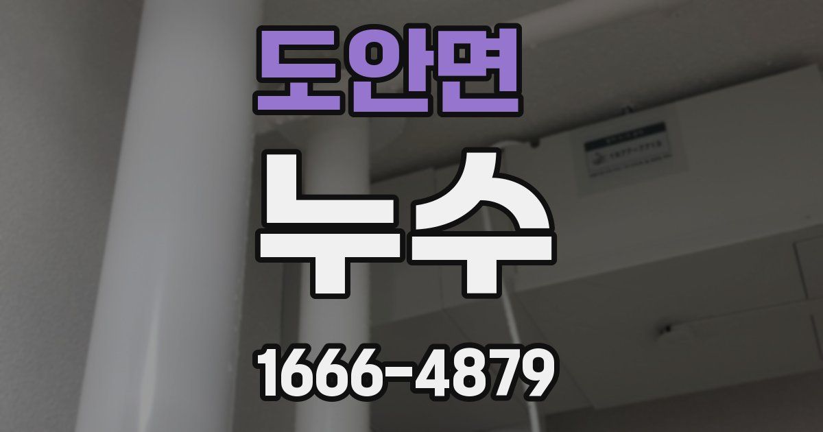 도안면 누수
