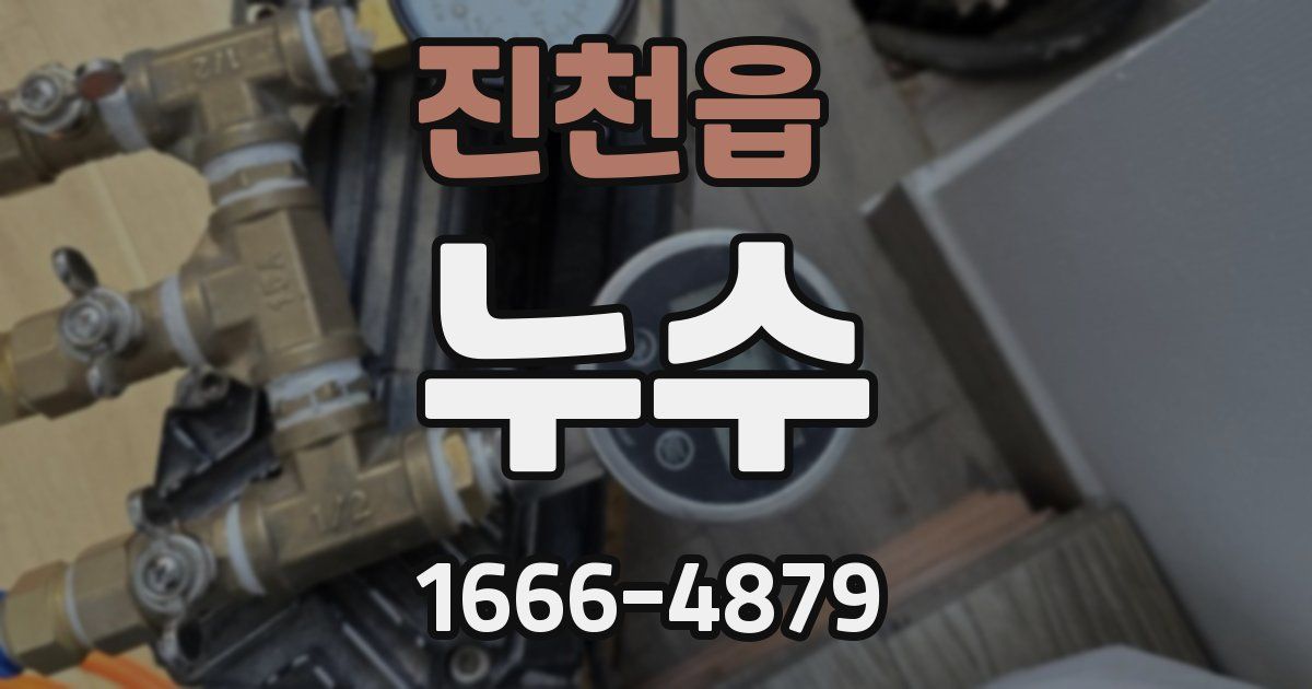 진천읍 누수