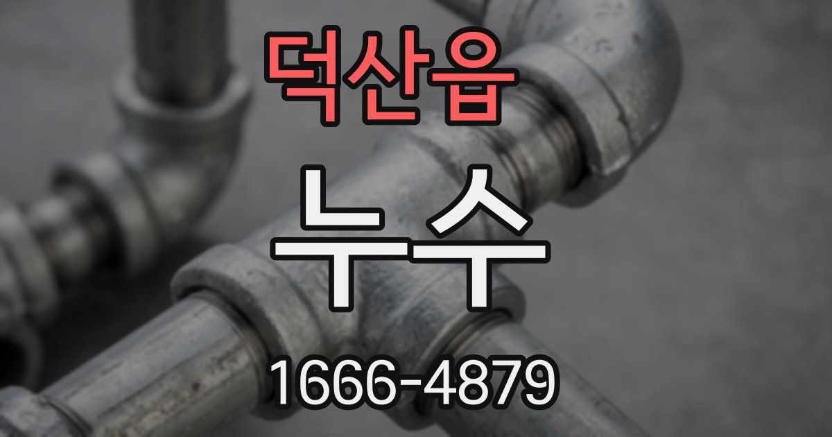 덕산읍 누수