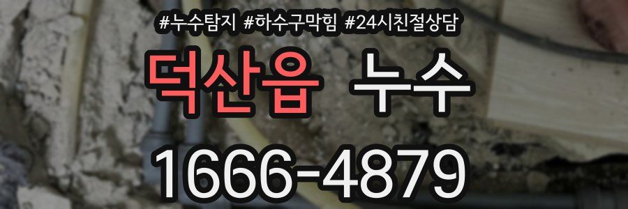 덕산읍 누수