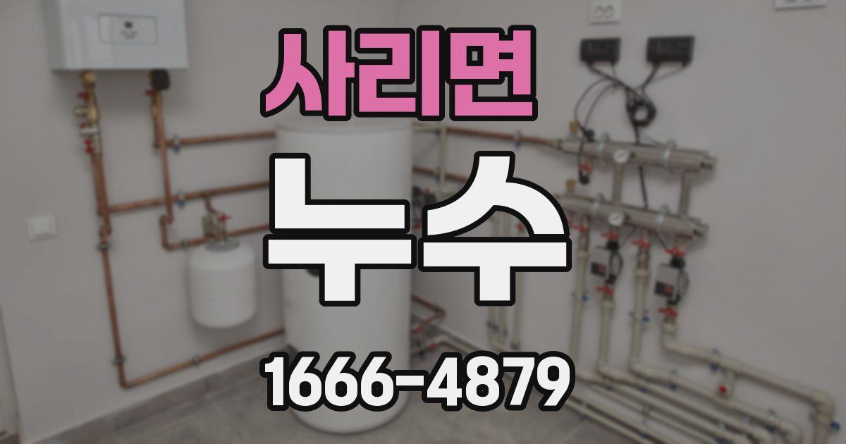 사리면 누수