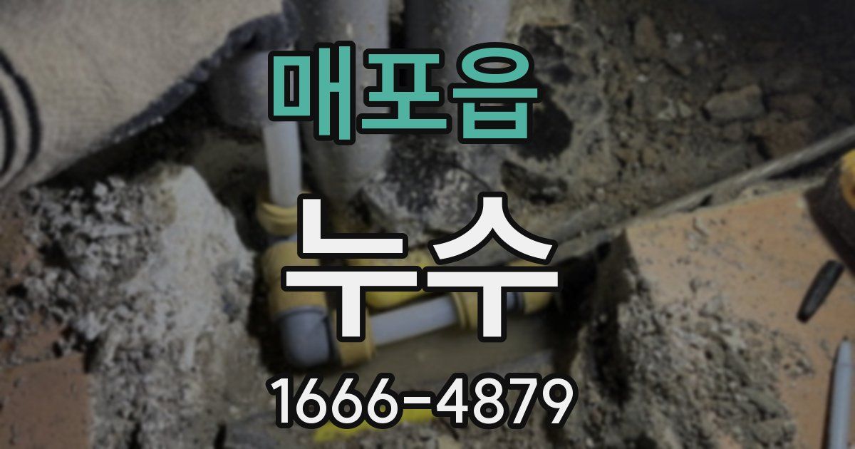 매포읍 누수