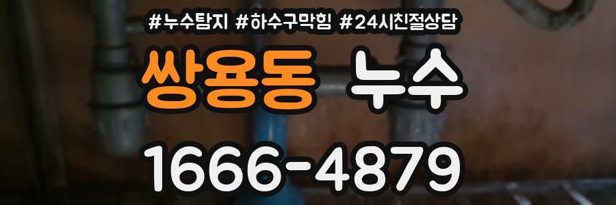 쌍용동 누수