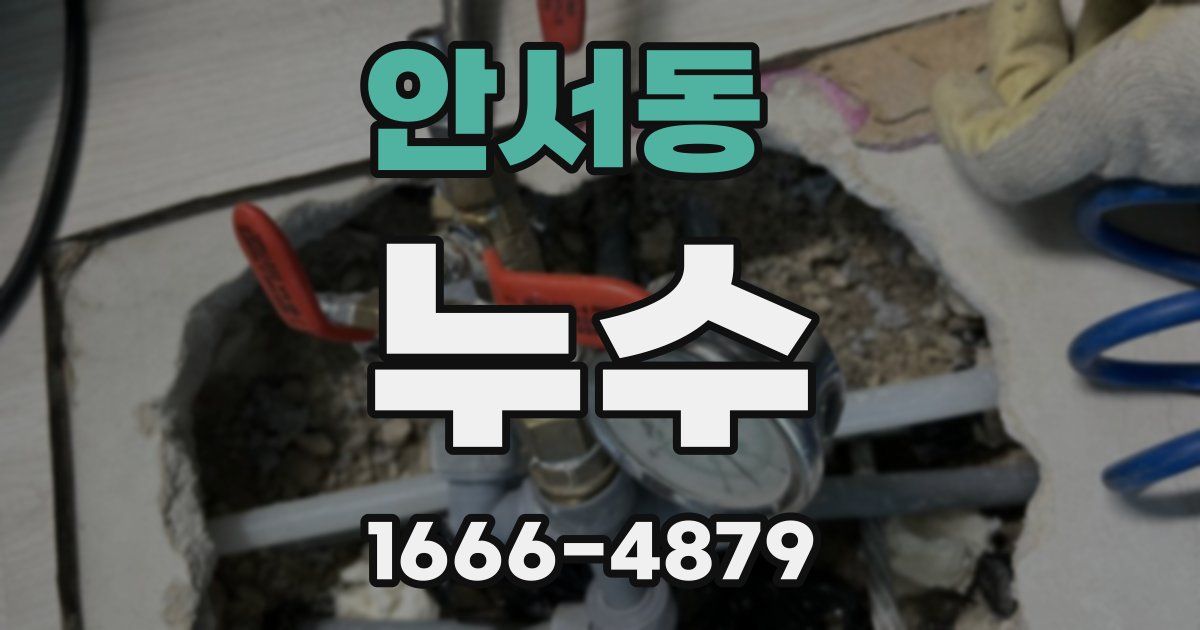 안서동 누수