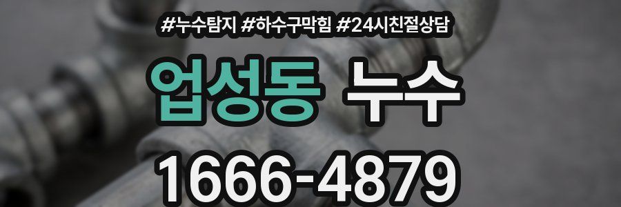 업성동 누수