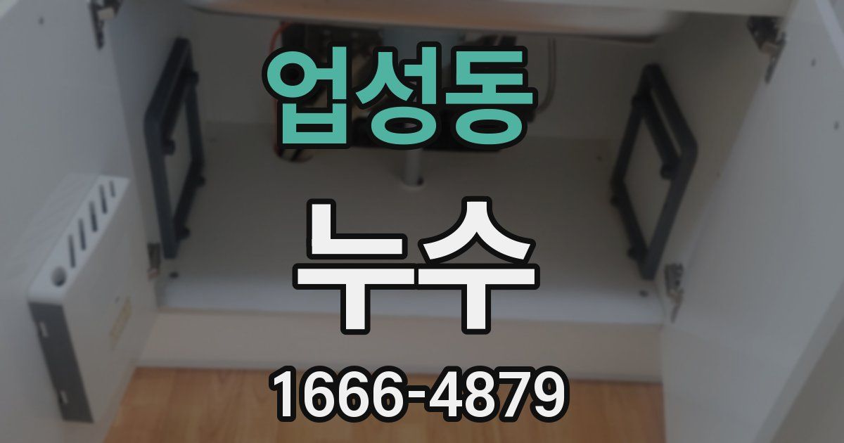 업성동 누수