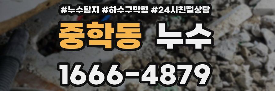 중학동 누수
