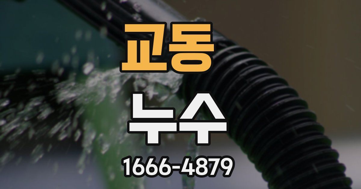 교동 누수