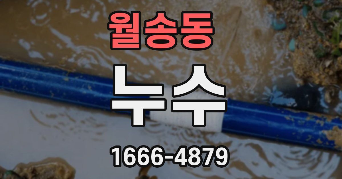월송동 누수