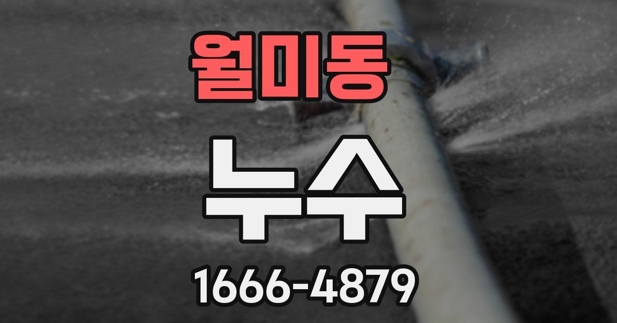 월미동 누수
