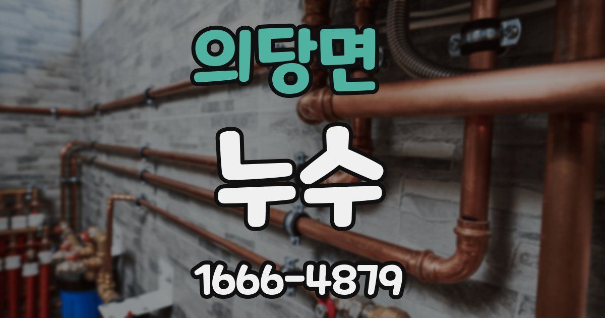 의당면 누수