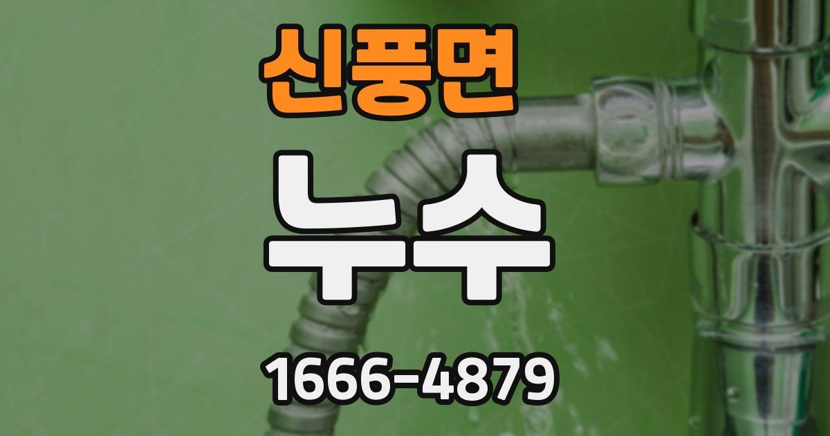 신풍면 누수