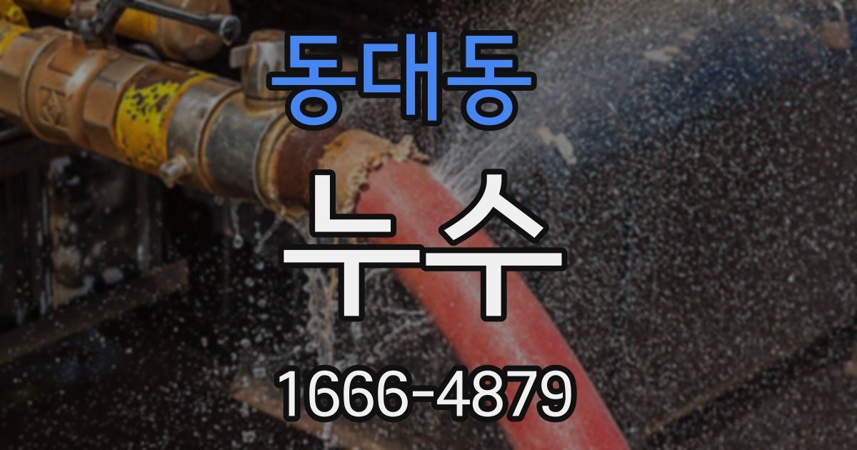 동대동 누수