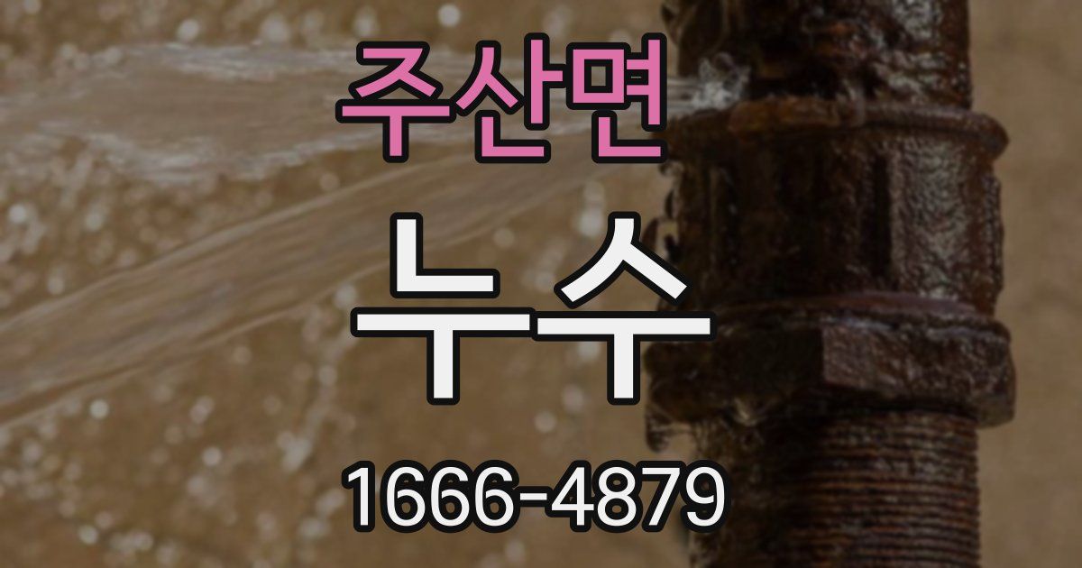 주산면 누수