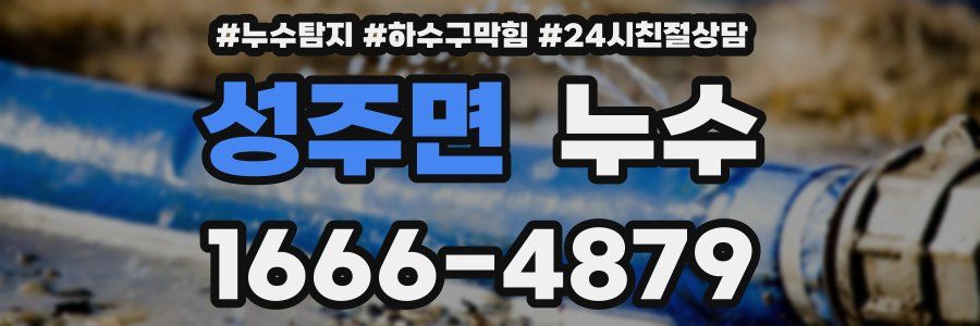 성주면 누수