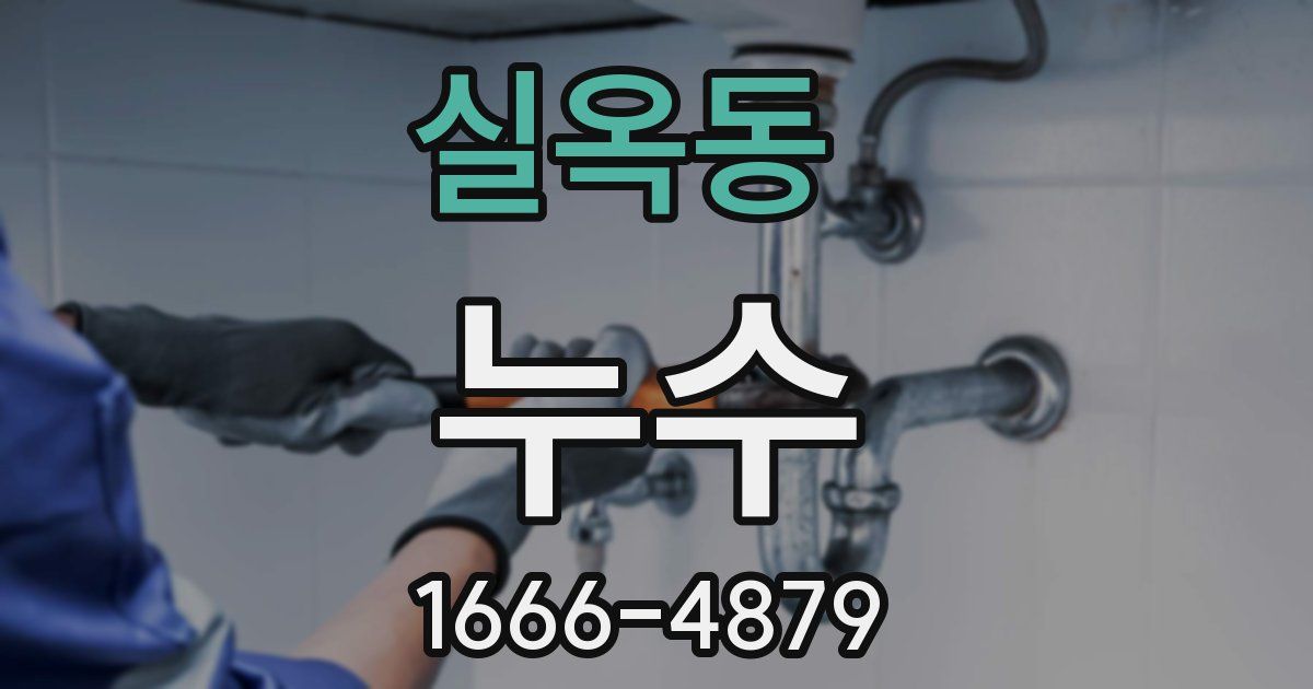 실옥동 누수