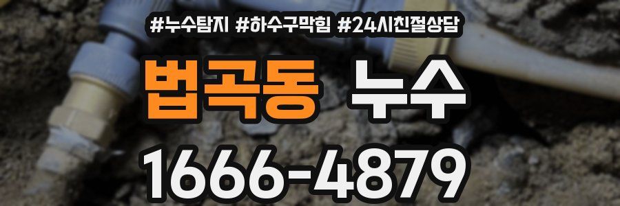 법곡동 누수