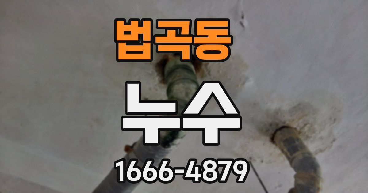 법곡동 누수