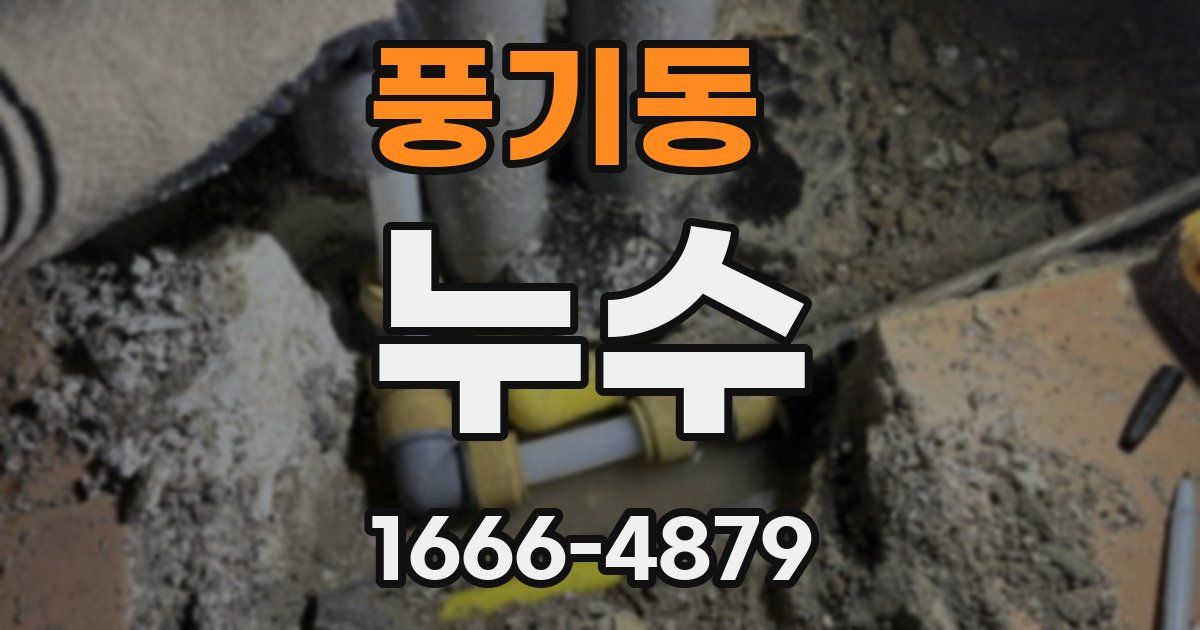 풍기동 누수