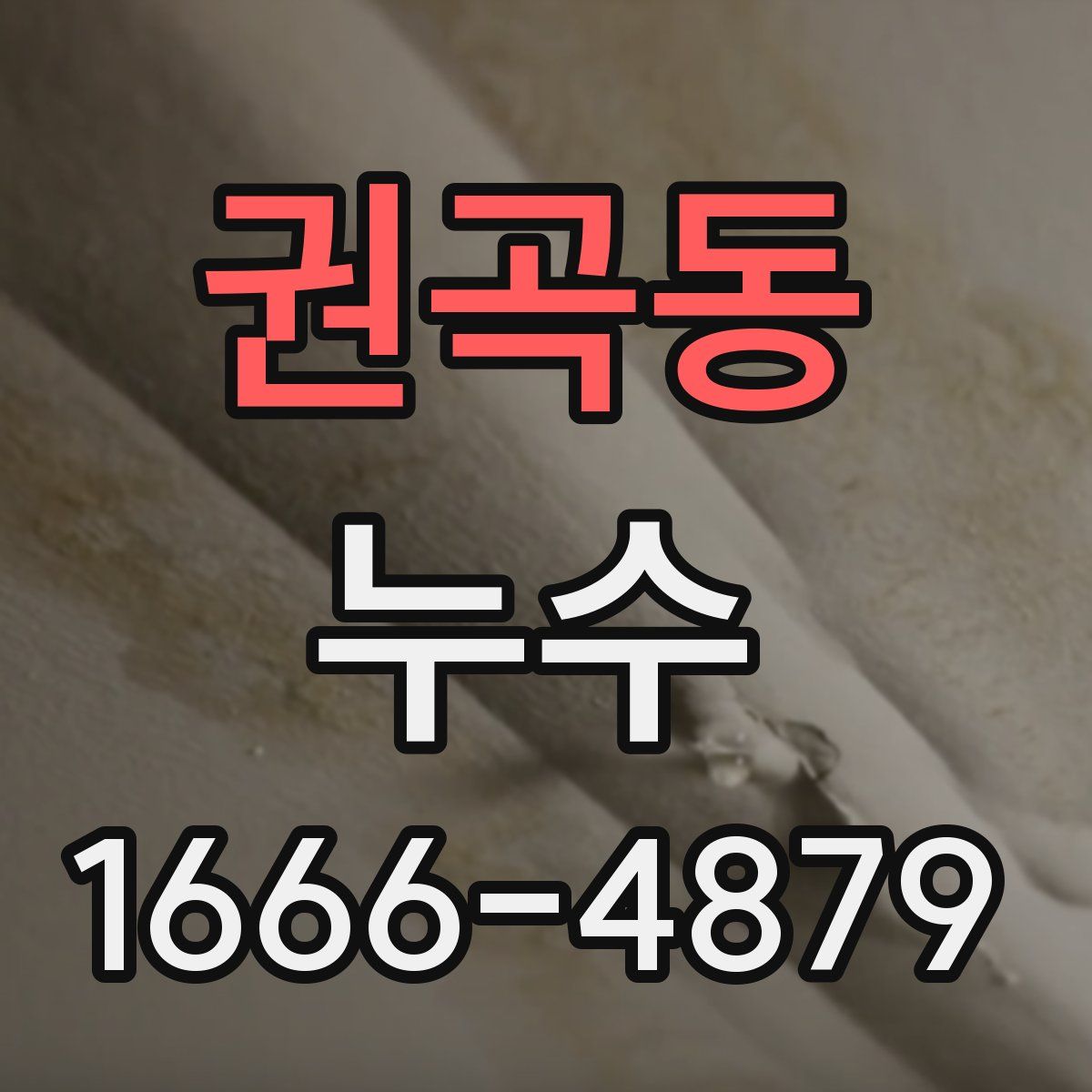 권곡동 누수