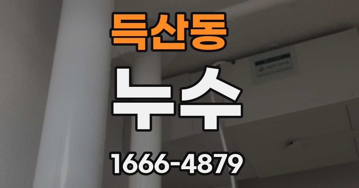 득산동 누수