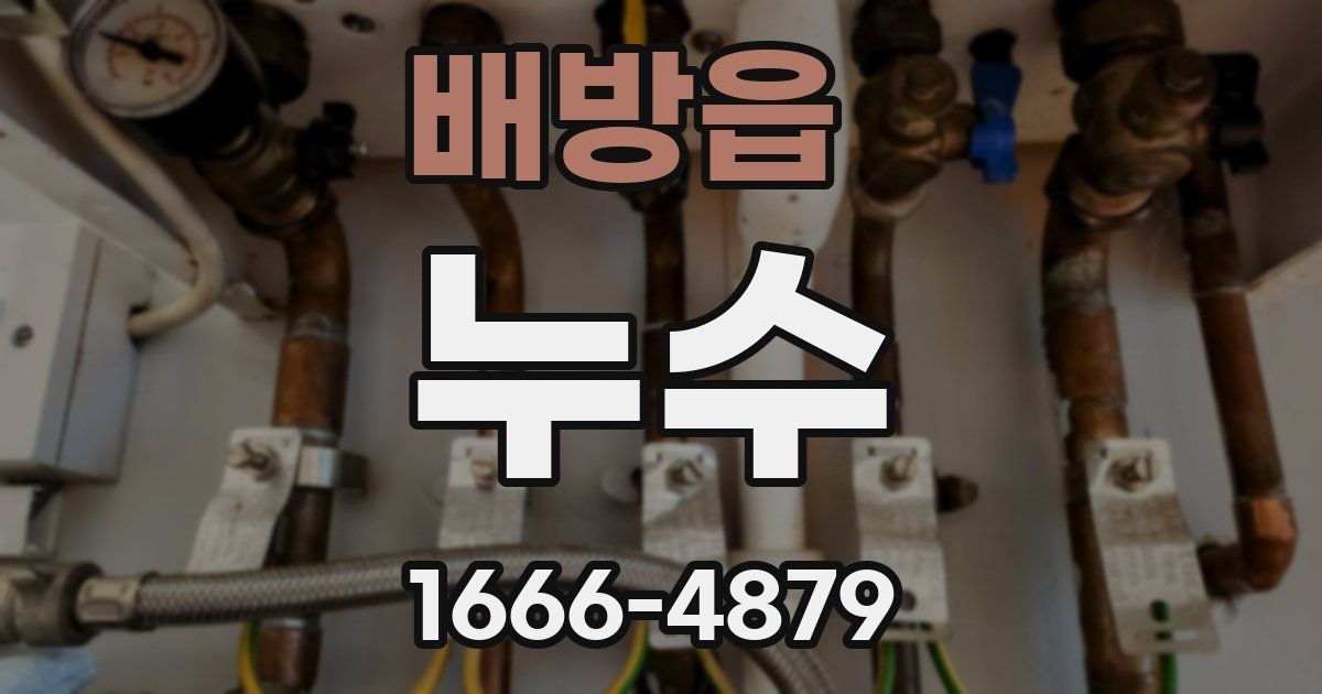 배방읍 누수