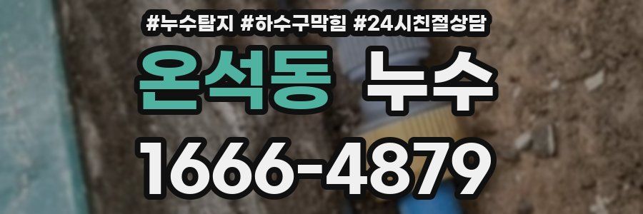 온석동 누수