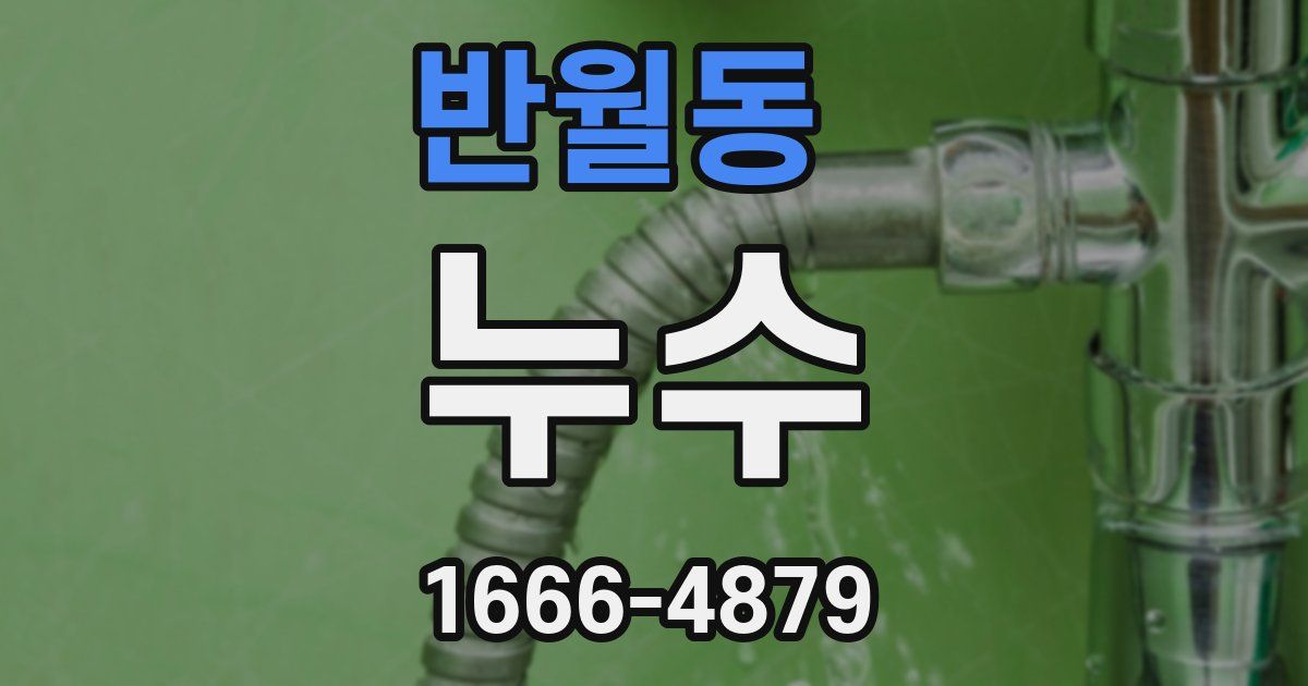 반월동 누수