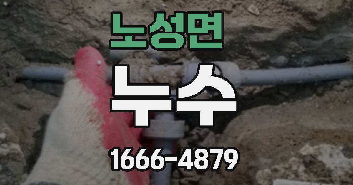 노성면 누수