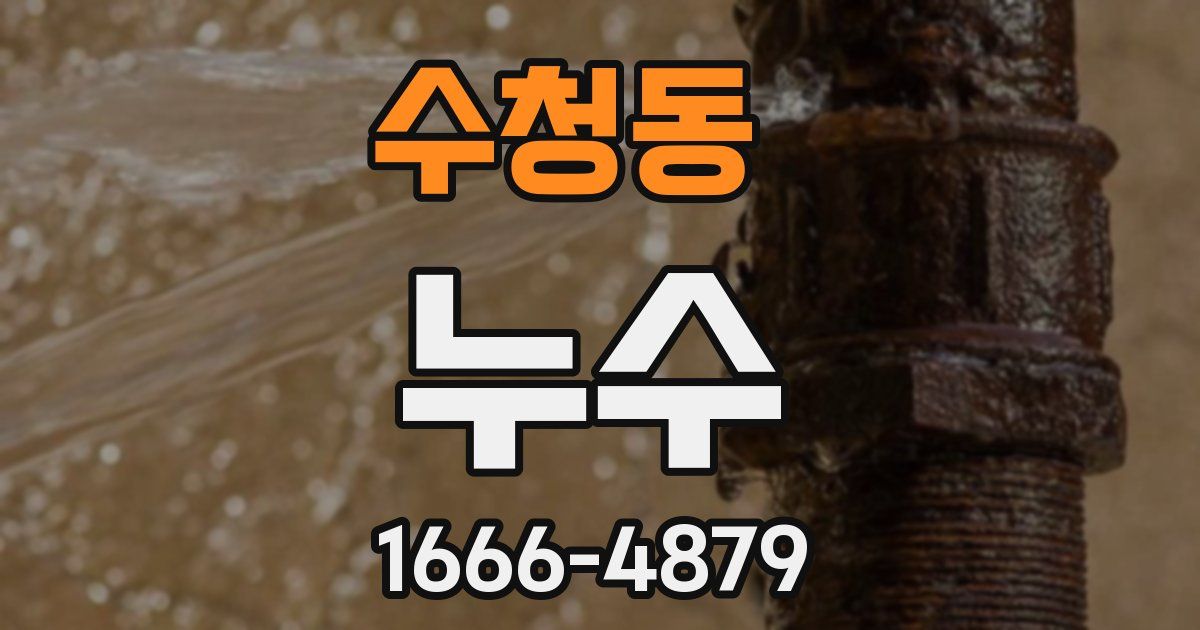 수청동 누수