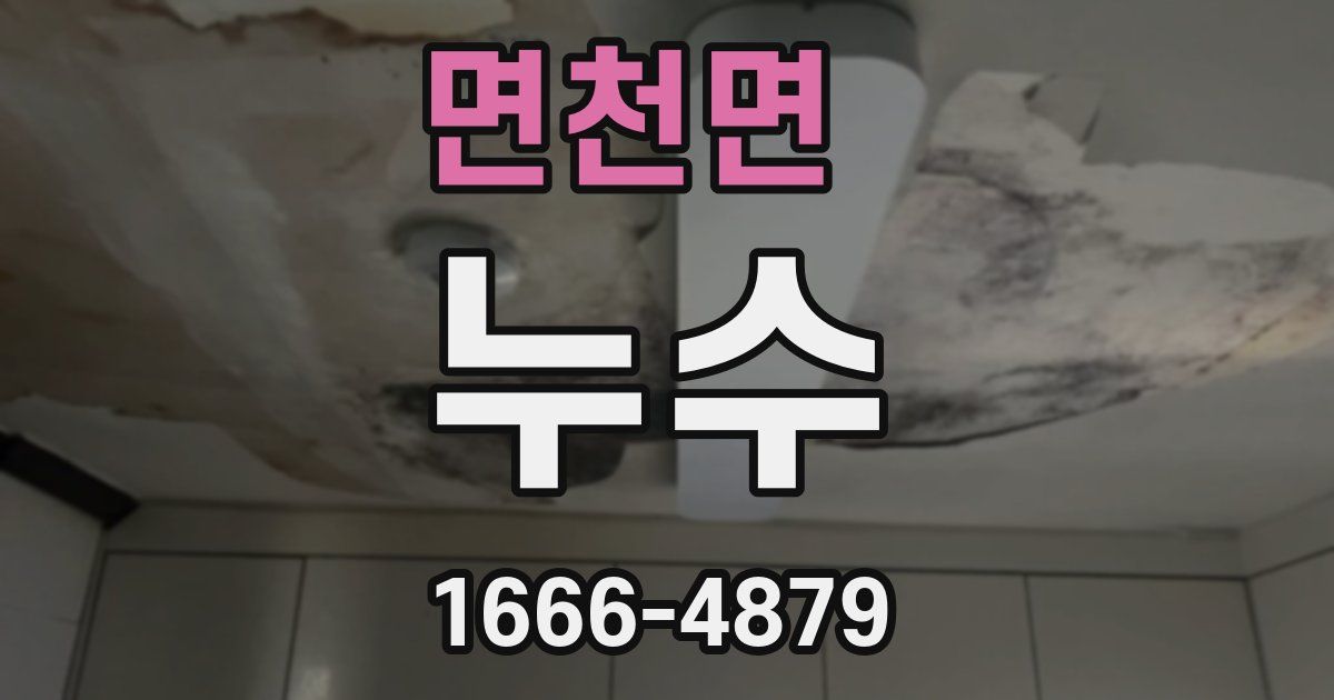 면천면 누수