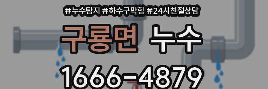 구룡면 누수