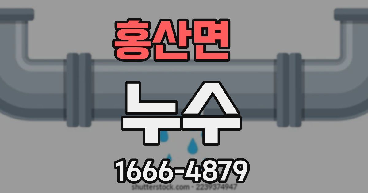 홍산면 누수