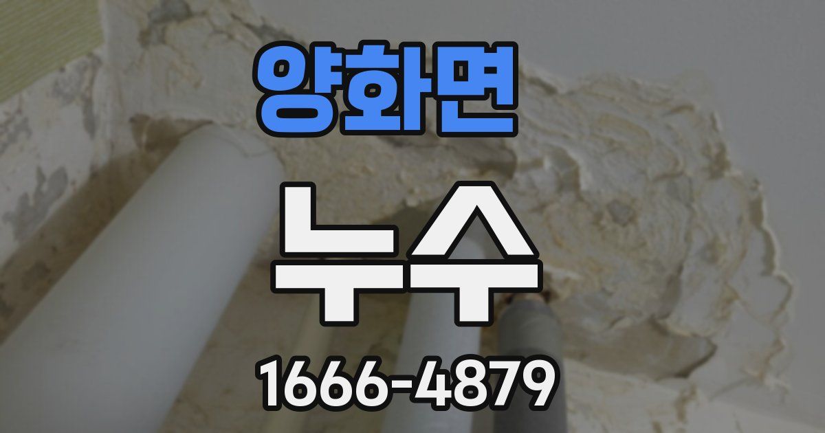 양화면 누수