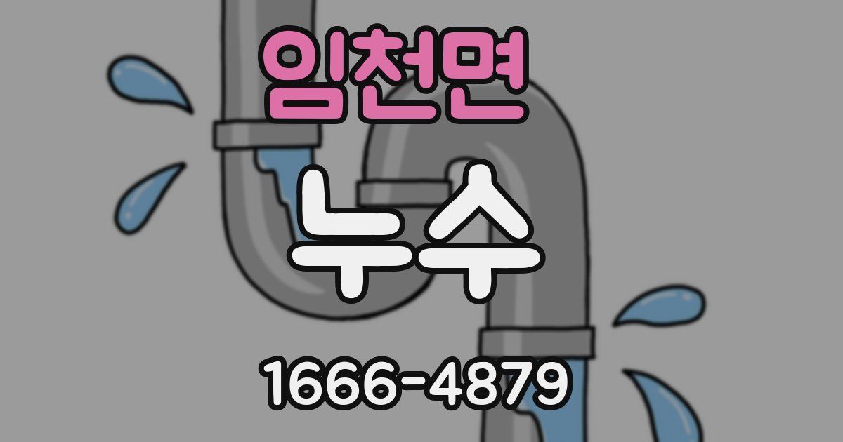 임천면 누수