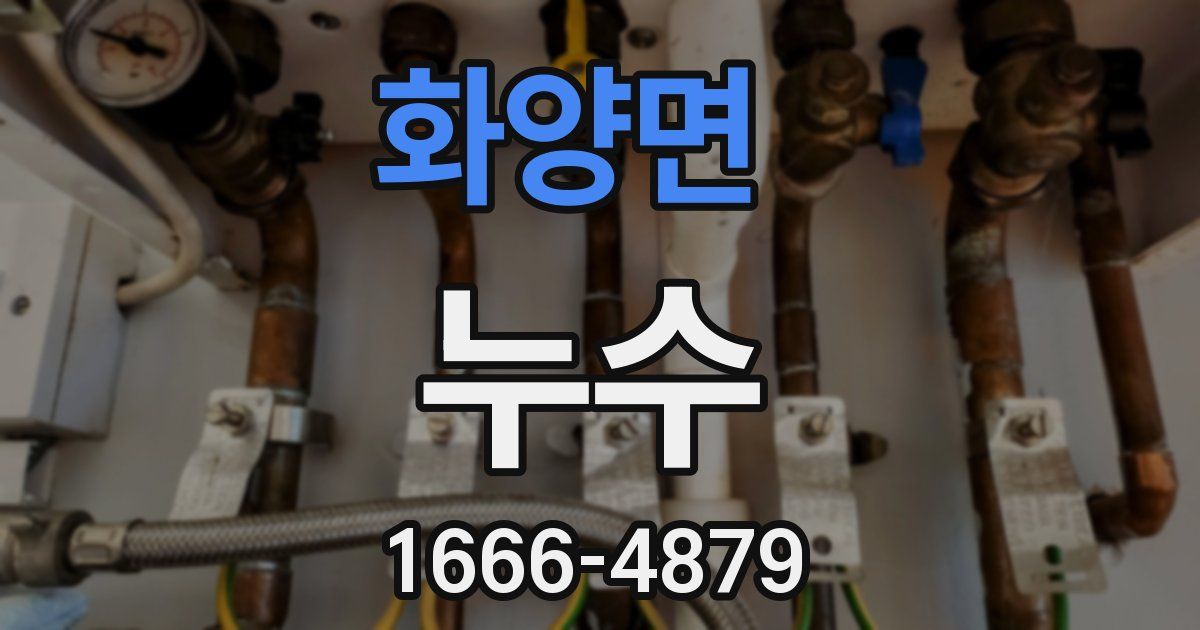 화양면 누수