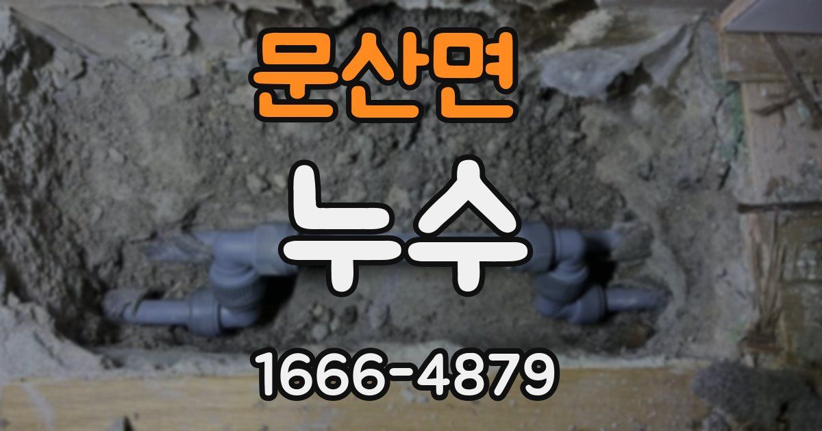 문산면 누수