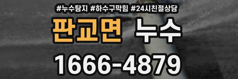 판교면 누수