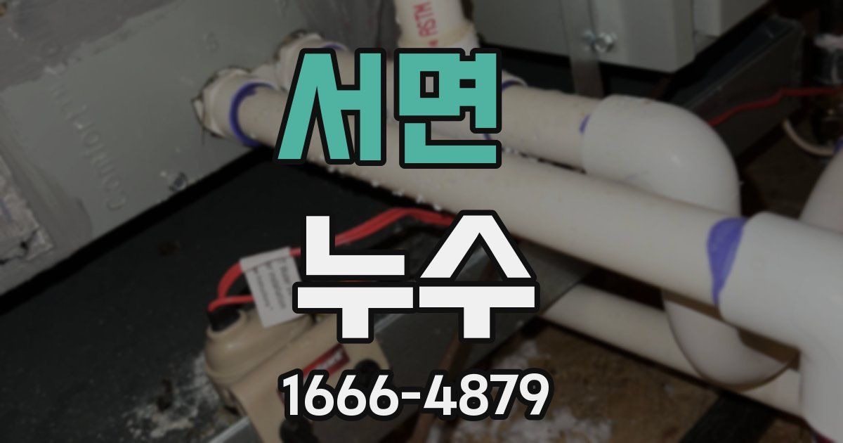 서면 누수