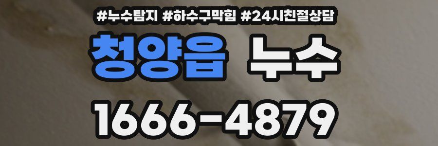 청양읍 누수