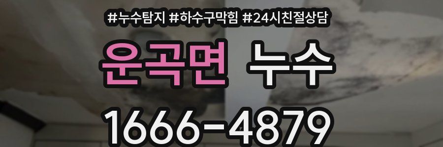 운곡면 누수
