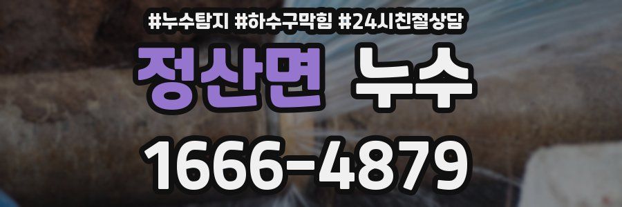 정산면 누수