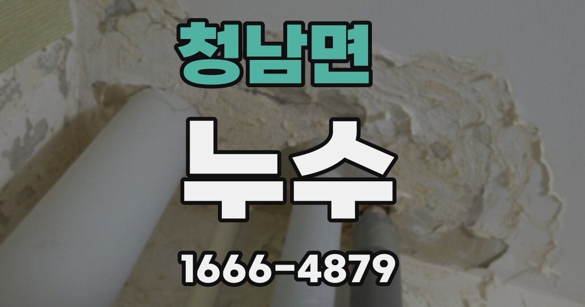 청남면 누수