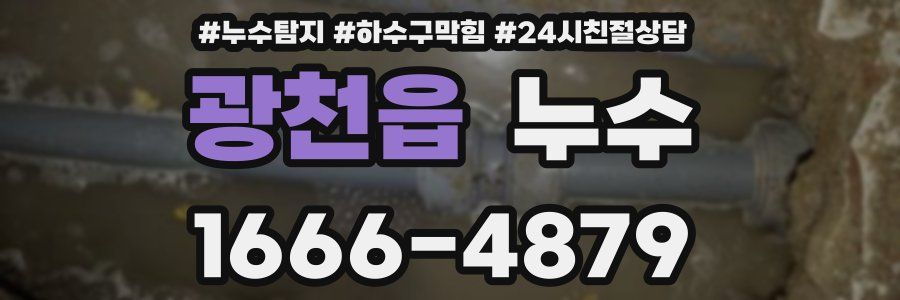 광천읍 누수